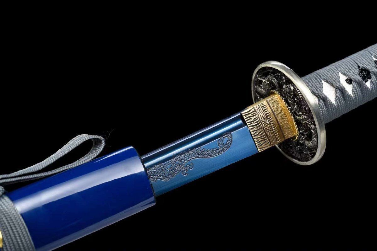 蒼龍 武士刀・居合刀・模造刀 全長：103cm 柄長：26cm 刃長：71cm 刃幅