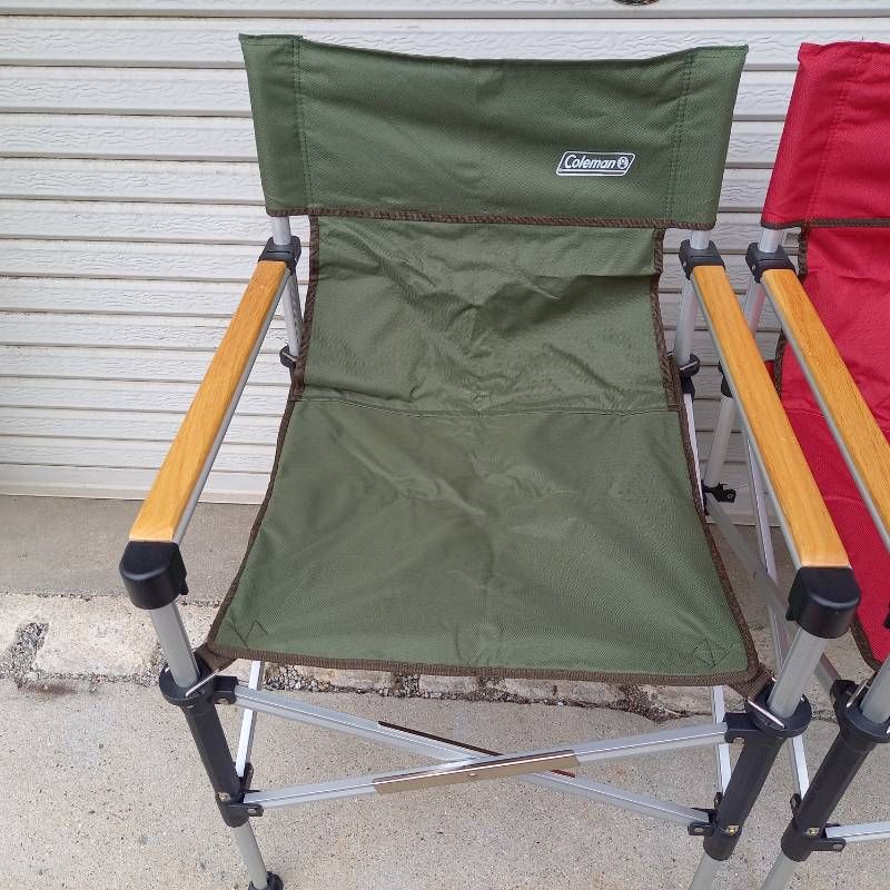 コールマン ツーウェイキャプテンチェア 2脚セット レッド グリーン