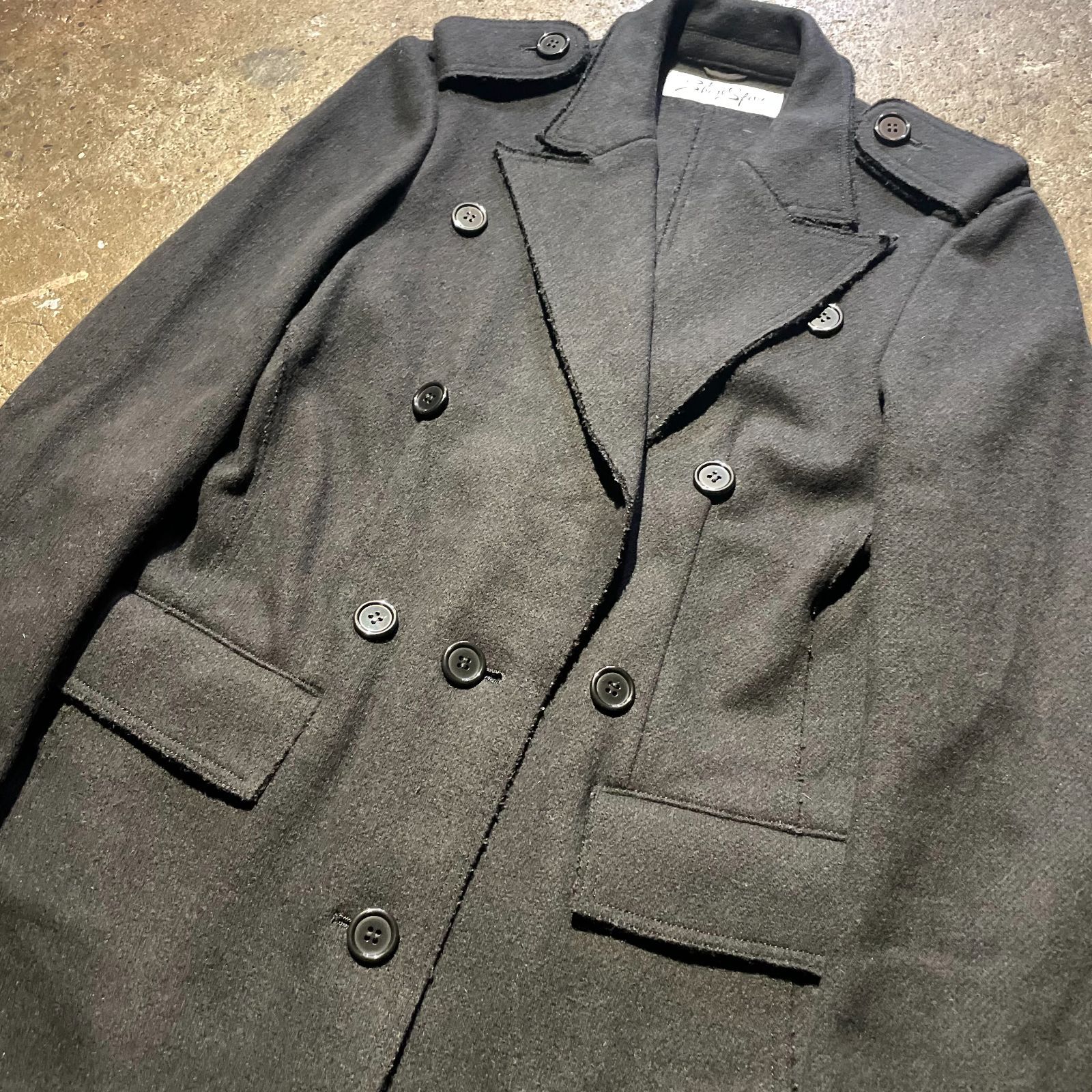 SHARE SPIRIT ウールトレンチコート share spirit コート SHARE SPIRIT カットオフ ウール トレンチコート