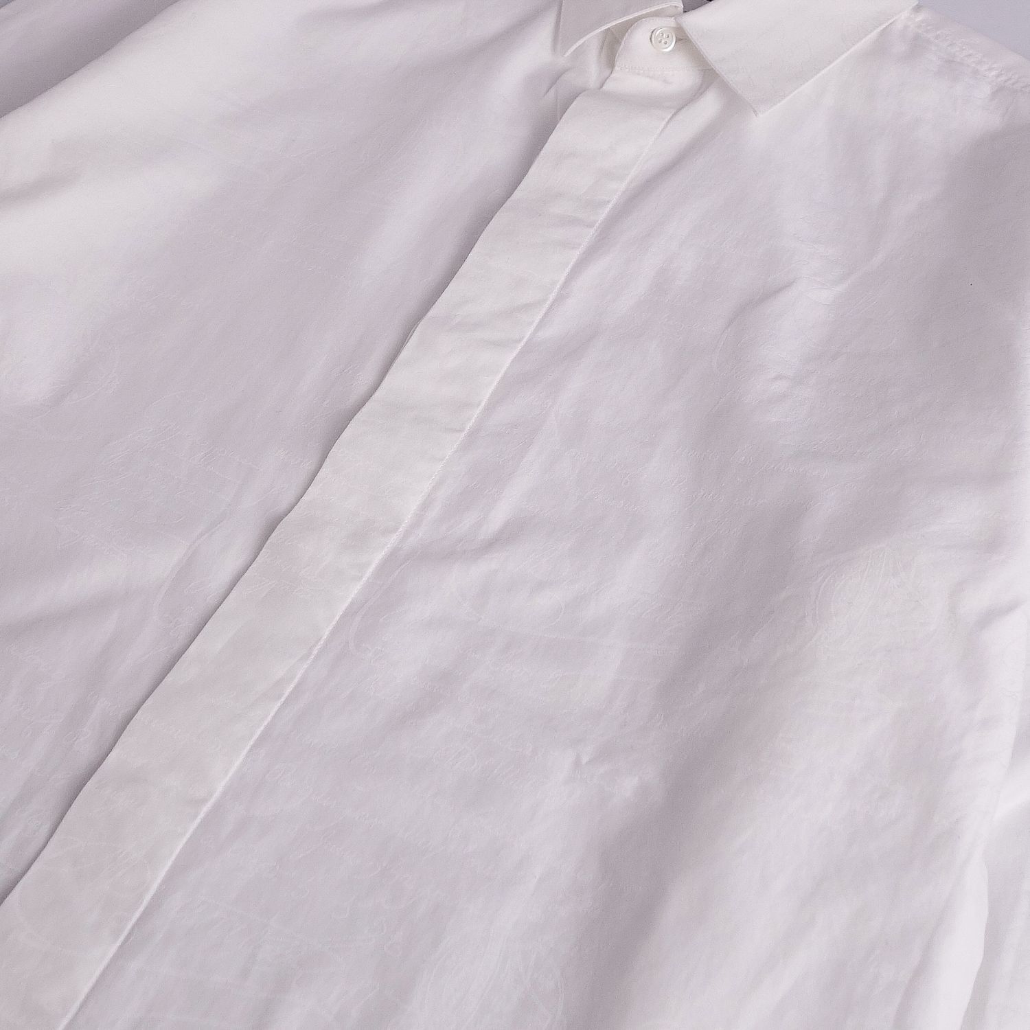 美品 ベルルッティ Berluti シャツ ロングスリーブ 長袖 カリグラフィ