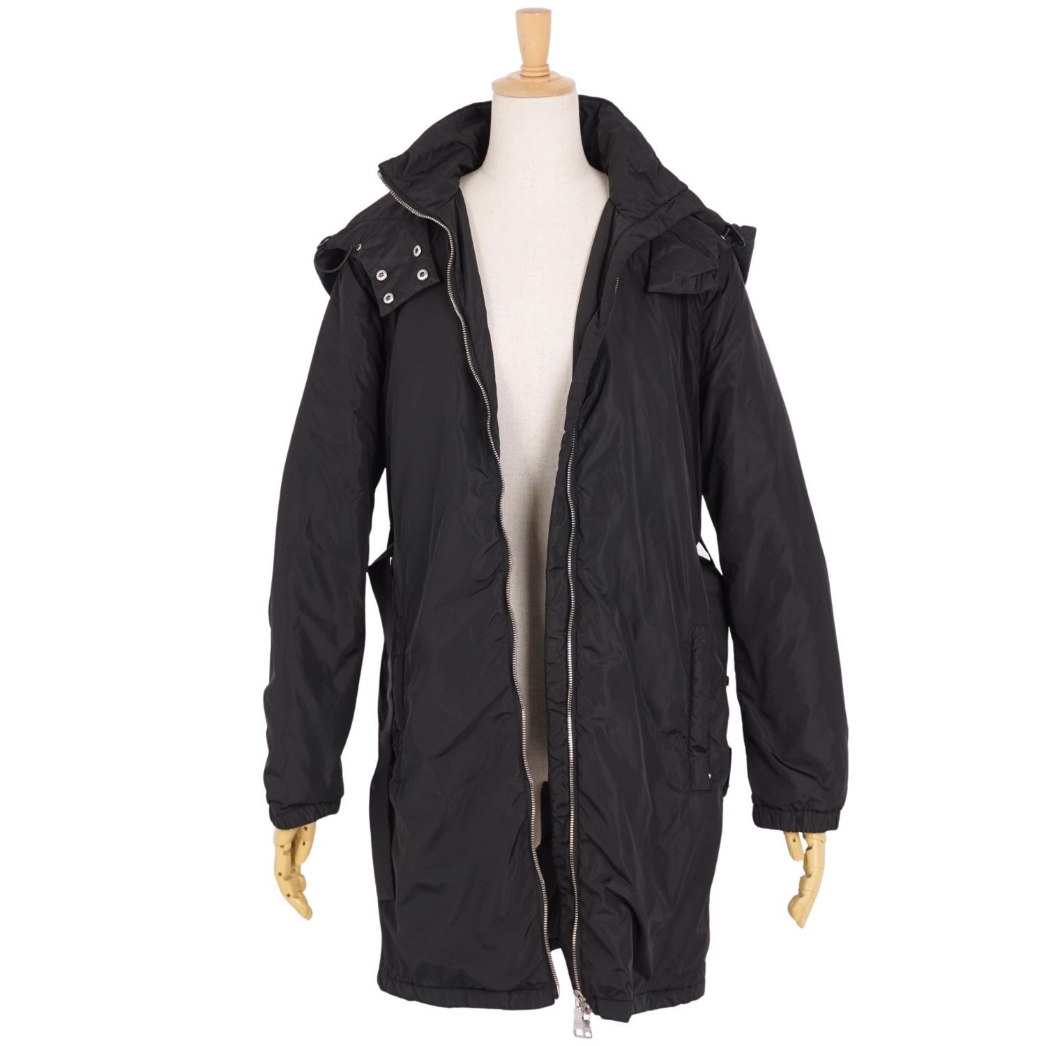 美品 プラダ スポーツ PRADA SPORT コート フード付き ロングコート