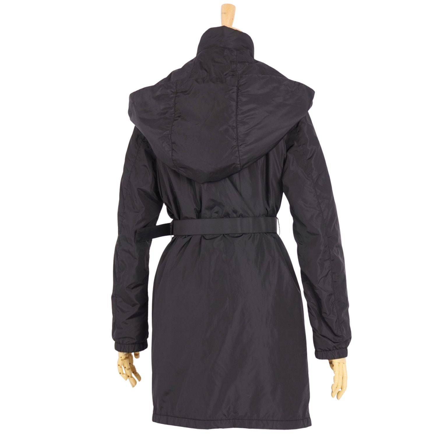 美品 プラダ スポーツ PRADA SPORT コート フード付き ロングコート