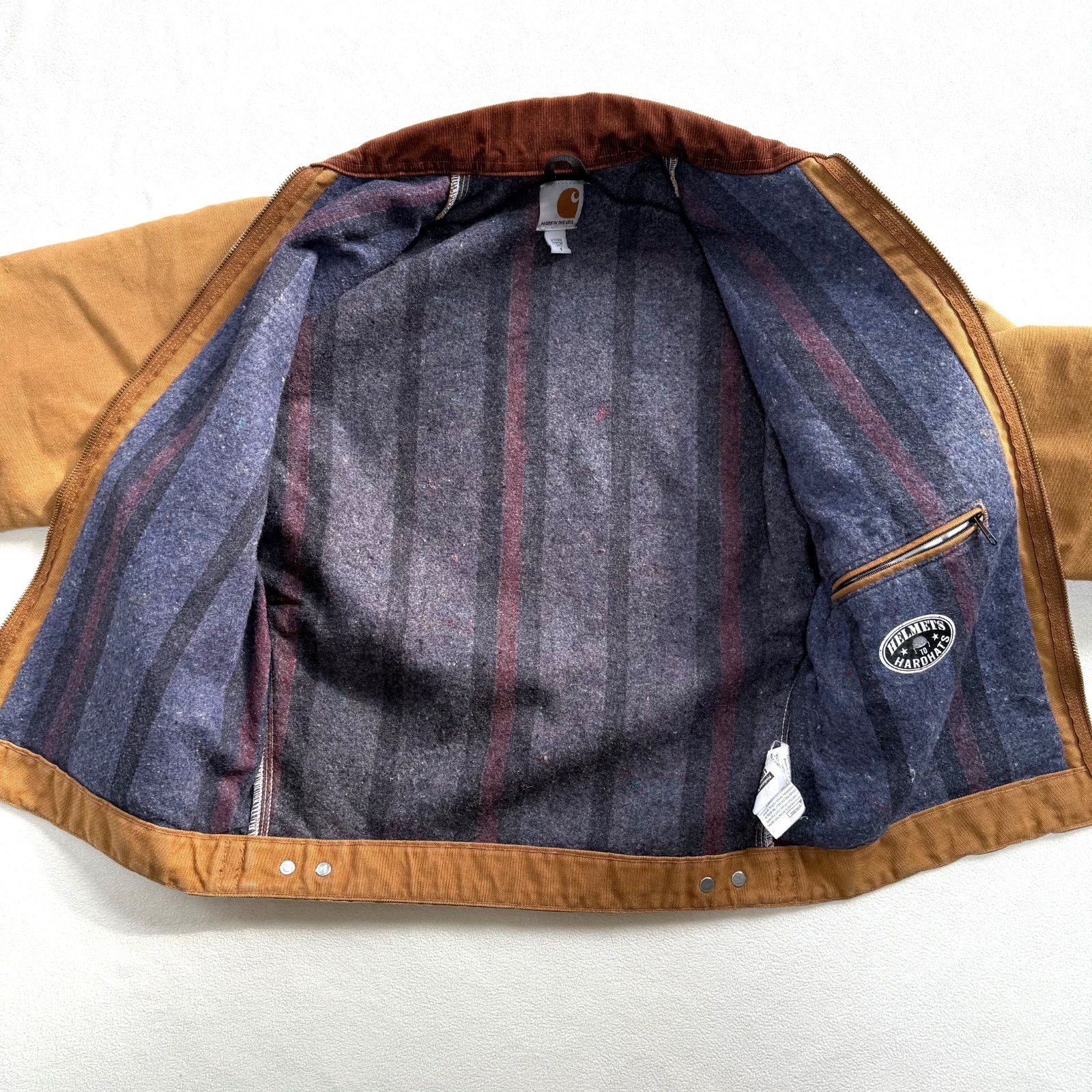 美品・S✨カーハート デトロイトジャケット USA製 ブラウン