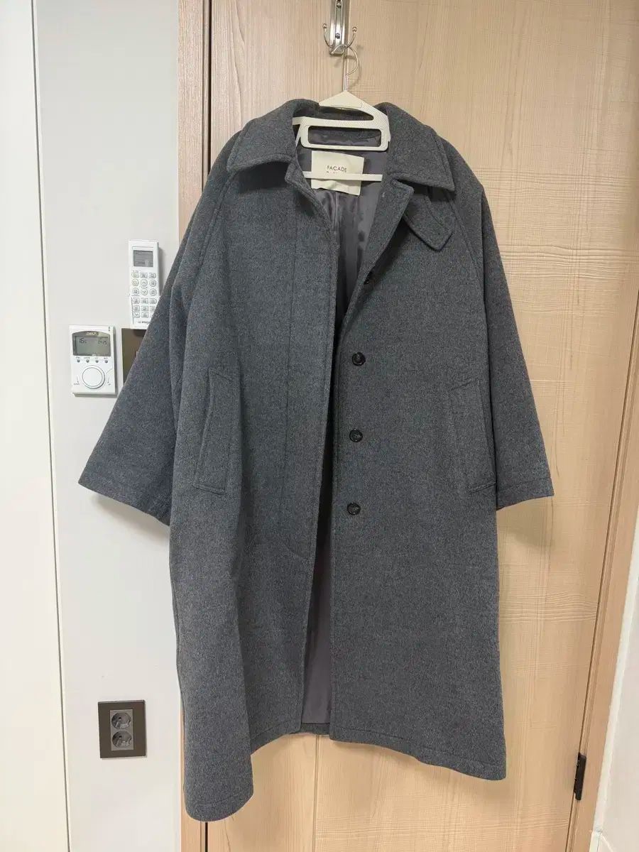 facade pattern (ファサードパターン)ラムズウールダブルコート facade pattern ラムズウールダブルコート