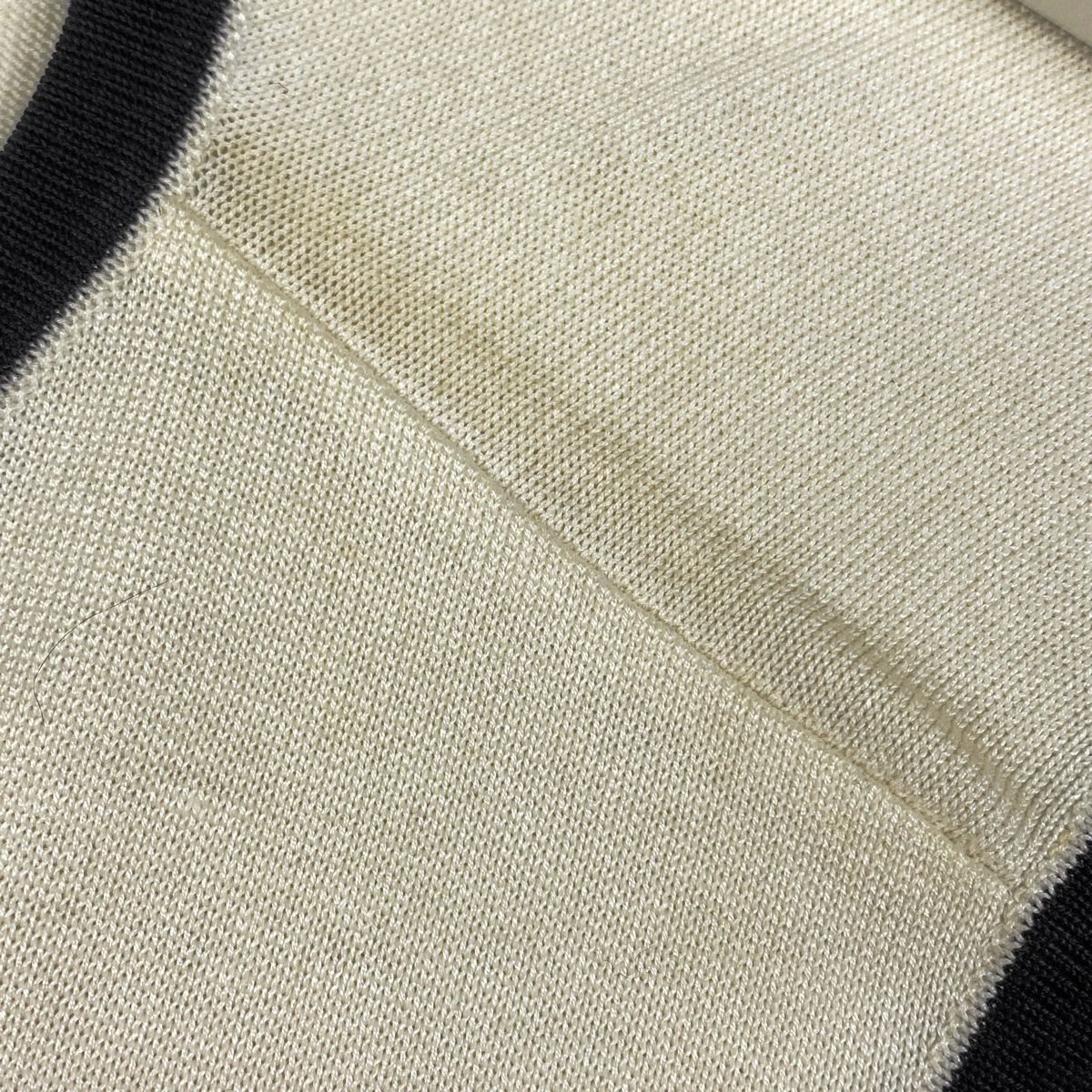 シャネル CHANEL ココマーク ノースリーブ ニット ベスト バイカラー