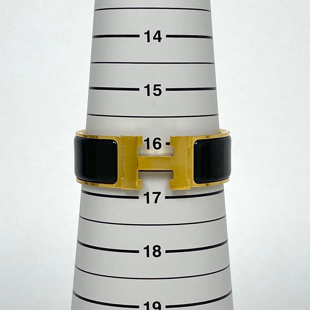 エルメス HERMES クリッククラック GM エナメルブレスレット 腕輪 H