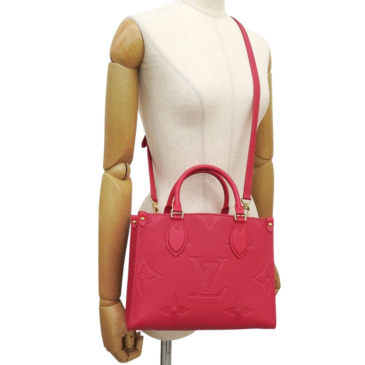 ルイ・ヴィトン モノグラムアンプラント オンザゴーPM ハンドバッグ