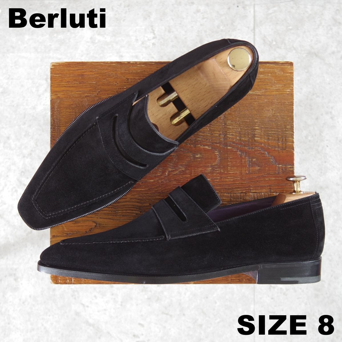 未使用☆(仏)ベルルッティ SIZE 8【現行定価30万円以上☆ANDY/アンディ