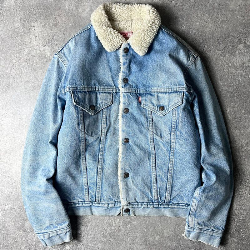 70s USA製 Levis 70605 デニム ボア ジャケット 38 ⁄ 70年代 アメリカ