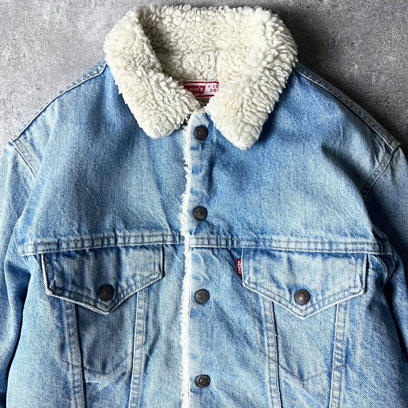 70s Levi's 70605 ボアジャケット　シェルパ　デニム　44 70s Levi's 70605 ボアジャケット シェルパ デニム 44 Levi's Vintage