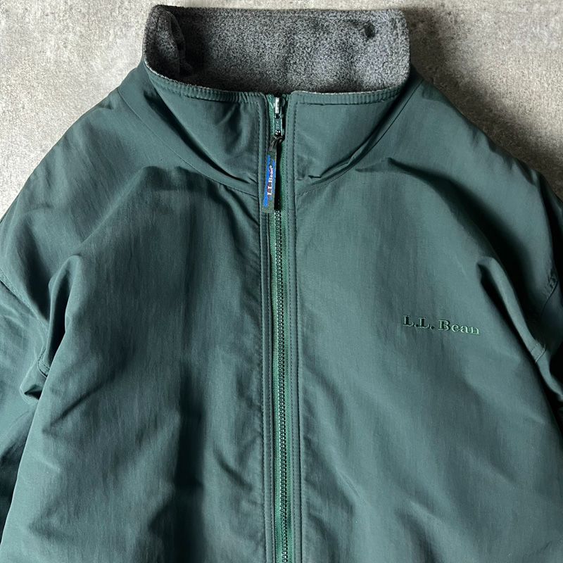 90s LLBean フリース ライナー ナイロン ウォームアップ ジャケット