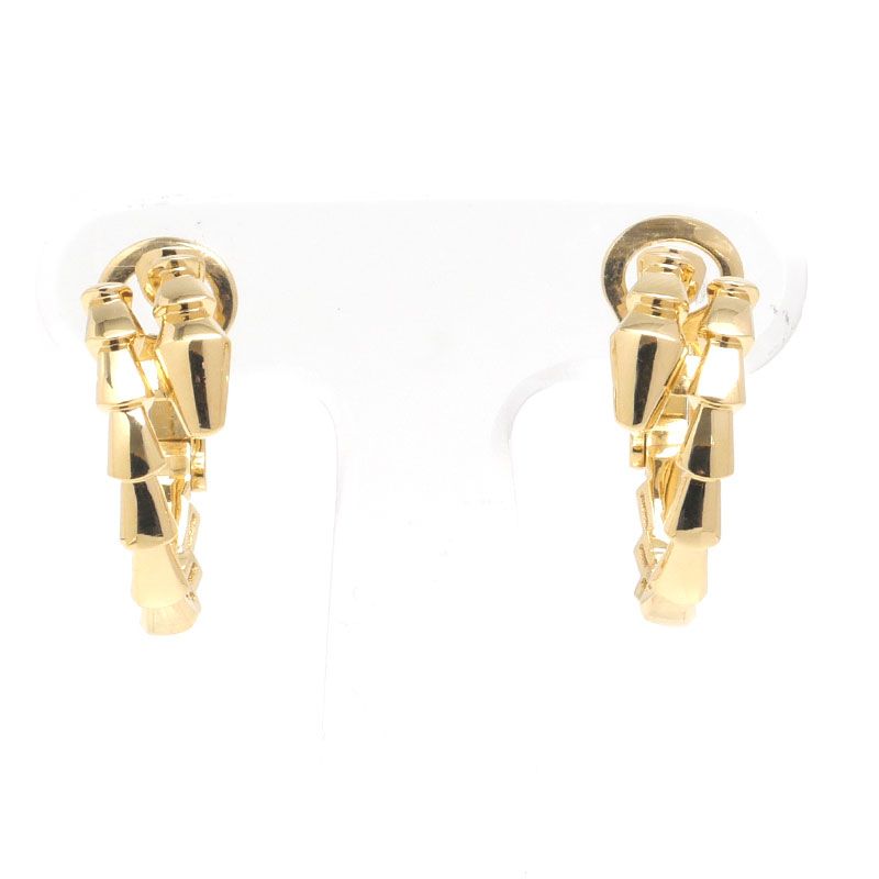 ブルガリ セルペンティ ヴァイパー ピアス 750YG 蛇 フープピアス