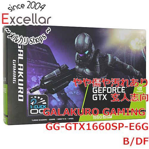 bn:12] 玄人志向グラボ GALAKURO GAMING GG-GTX1660SP-E6GB/DF PCIExp