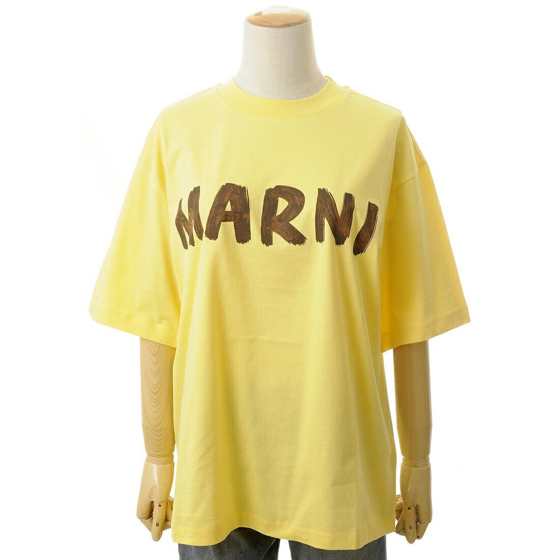 MARNI イエロー ロゴ Tシャツ 38 MARNI マルニ Tシャツ レディース イエロー THJET49EPHLOY20 T-SHIRT T