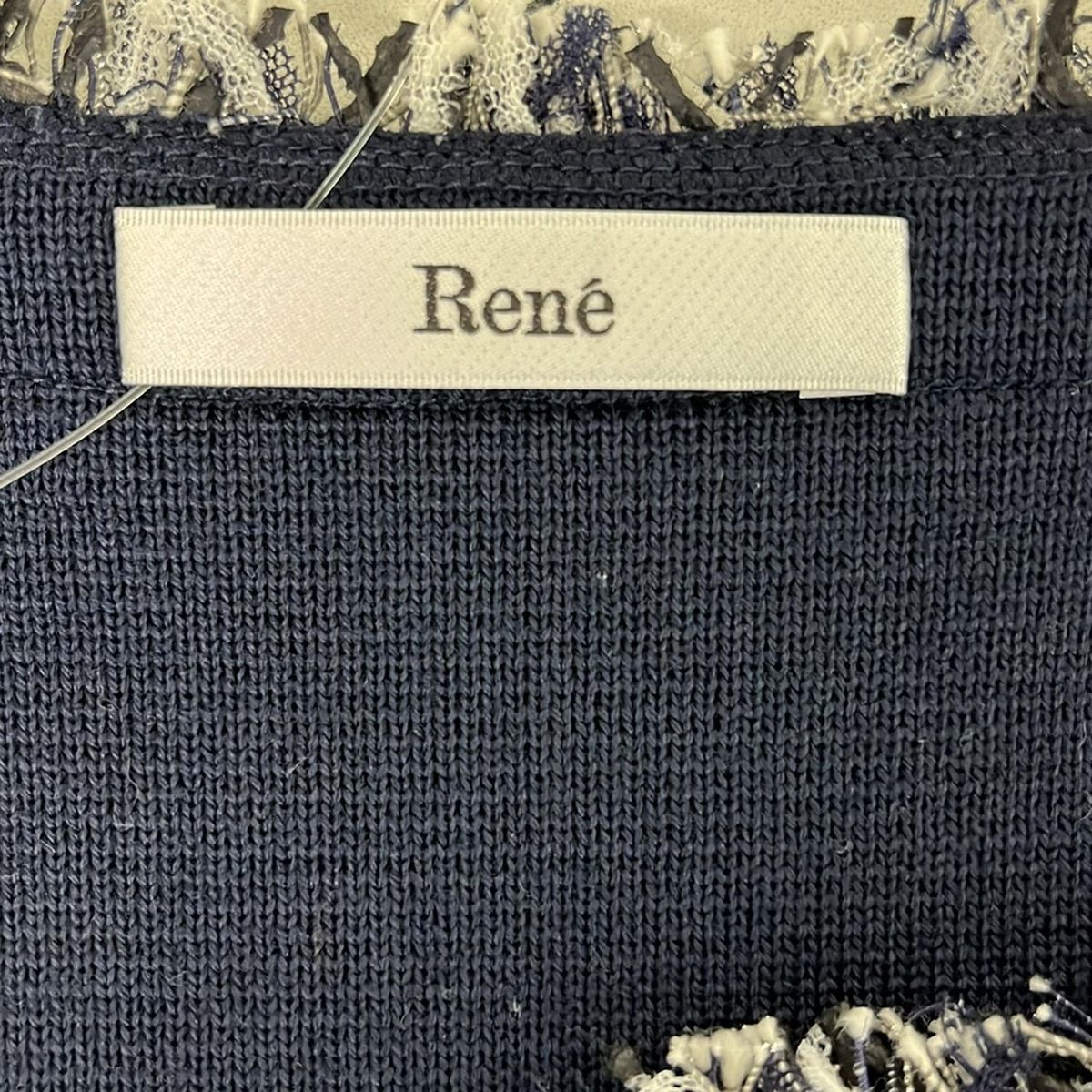 Rene(ルネ) ジャケット サイズ36 S レディース ダークネイビー×黒×白