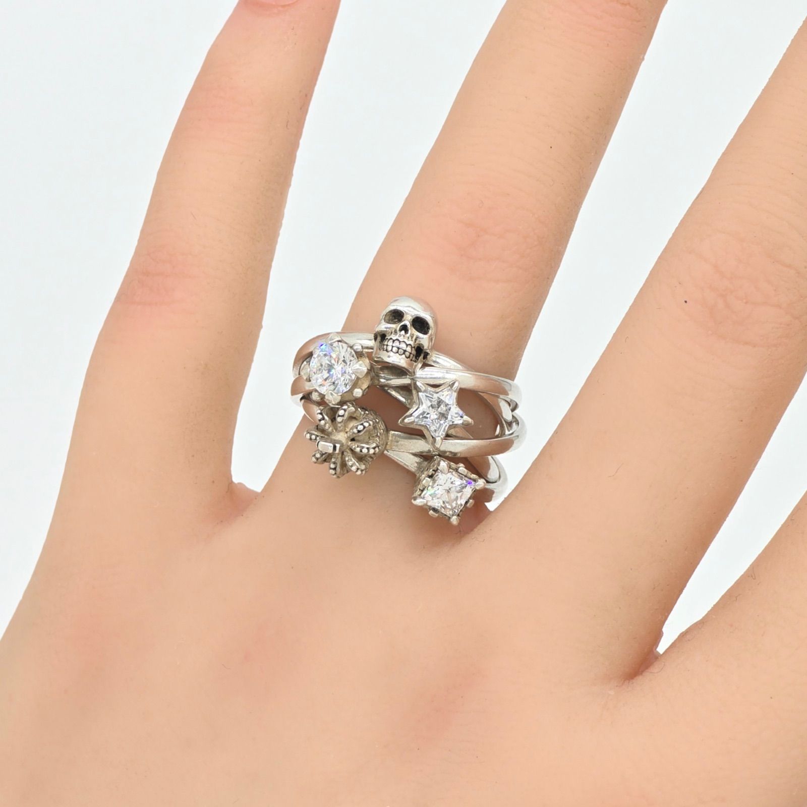 JustinDavis TINKLE BERRY5連リング SRJ367 13号 JustinDavis TINKLE