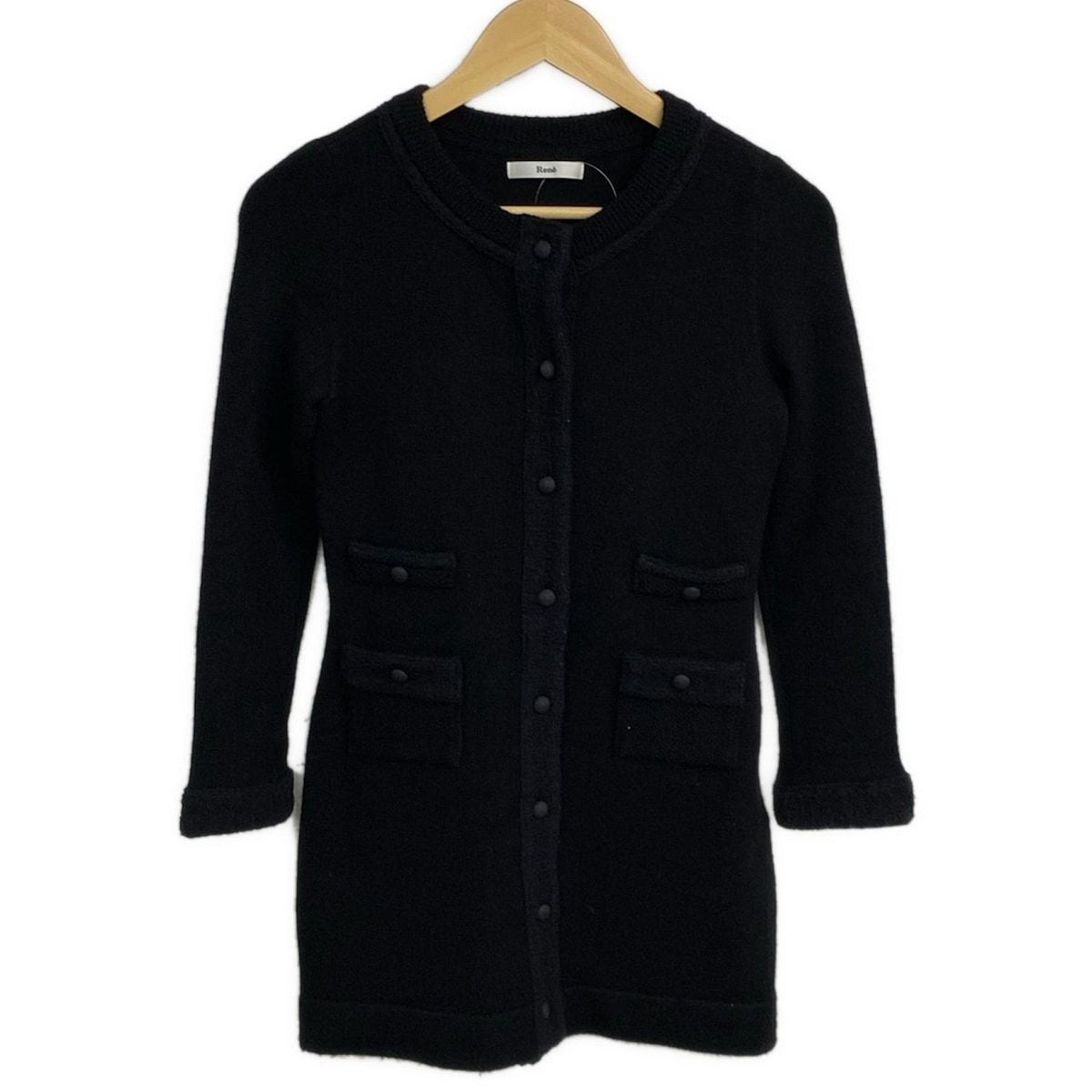 Rene(ルネ) コート サイズ34 S レディース美品 - 黒 長袖/カシミヤ