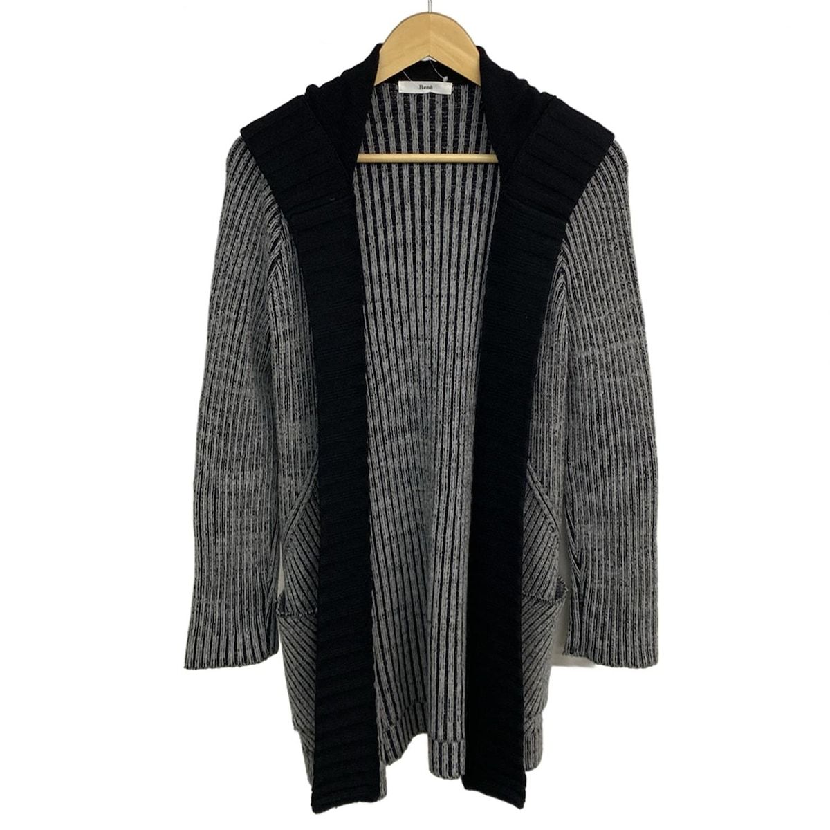 Rene(ルネ) コート サイズ34 S レディース美品 - グレー×黒 長袖