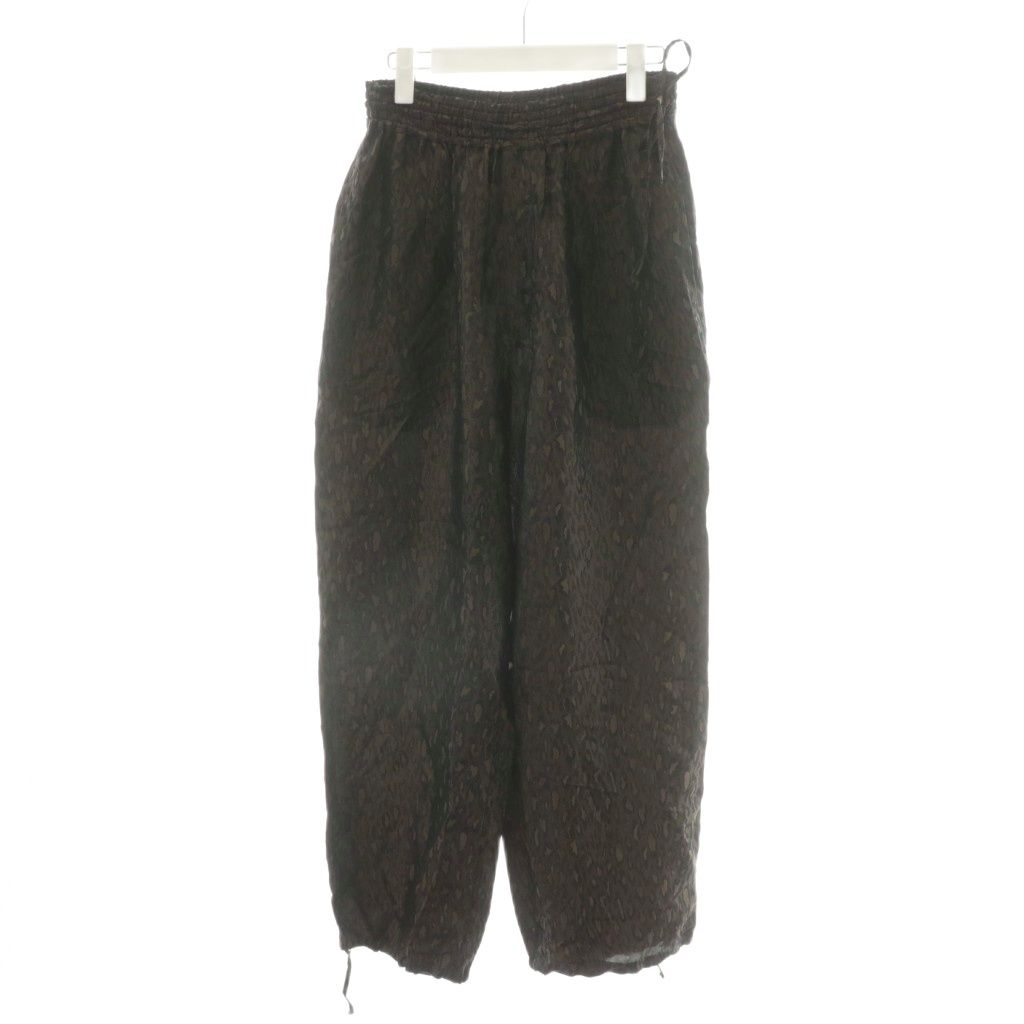 ティッカ TICCA レオパードジャガードパンツ イージーパンツ ヒョウ柄