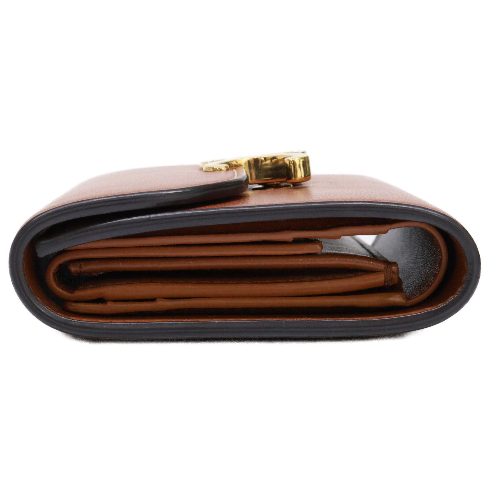 CELINE セリーヌ スモールフラップウォレット トリオンフ / シャイニー