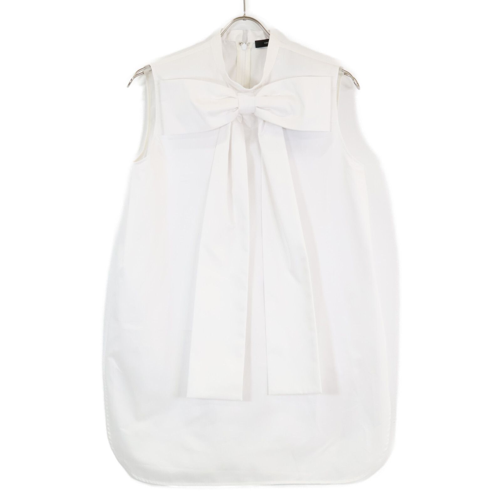 ヨーコチャン　yokochan 2025新作ボトルネックロングリボンブラウス ノースリーブロングリボンブラウス – YOKO CHAN