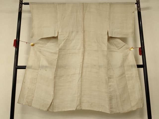 平和屋着物＊夏物 沖縄県無形文化財指定 本場八重山上布 男性 絣柄 麻  