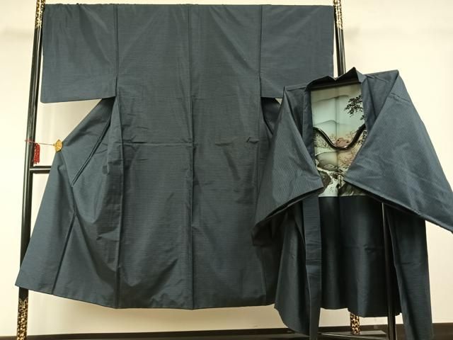 平和屋着物●男性　本場大島紬　アンサンブル　亀甲絣　正絹　逸品　AABD0712fy 平和屋着物男性 本場大島紬 アンサンブル 亀甲絣 正絹 逸品 AABD0712fy