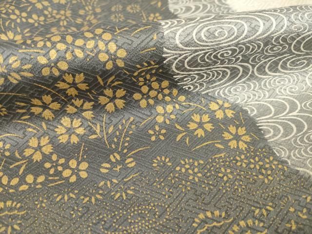 平和屋着物●訪問着　絞り　道長花文　金彩　正絹　逸品　AABD7385ck 平和屋着物○訪問着 絞り 道長花文 金彩 正絹 逸品 AABD7385ck 平和屋