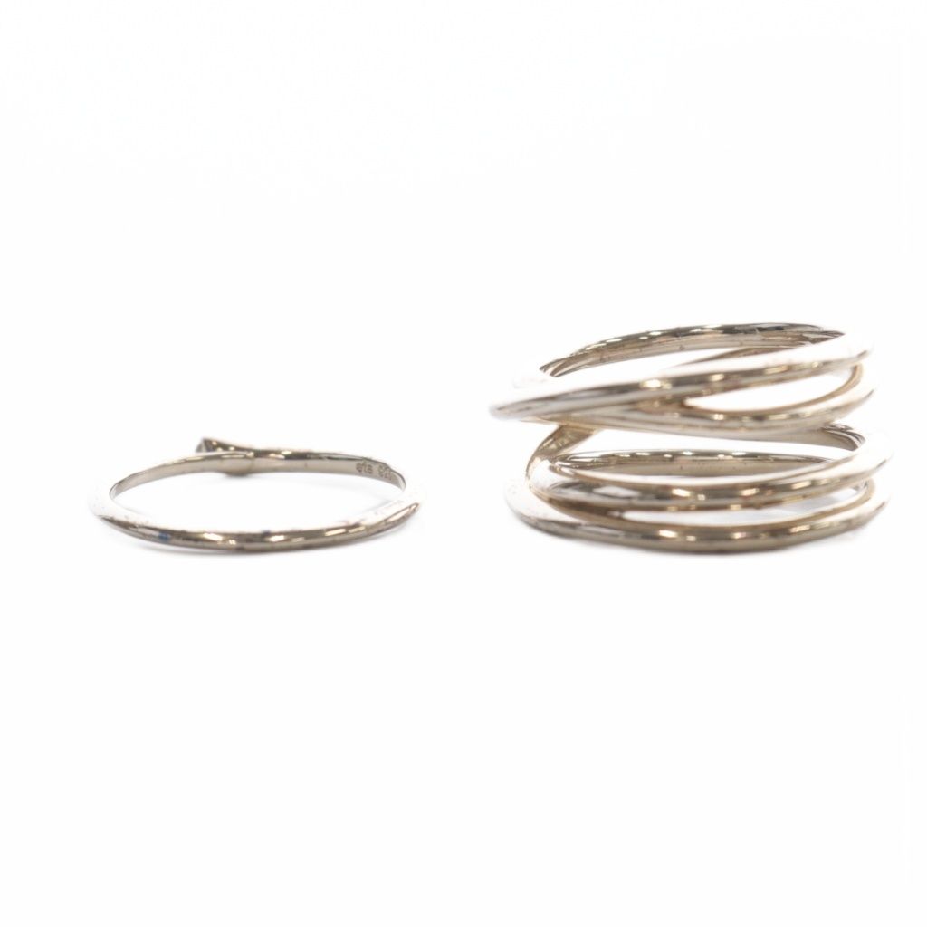 Nachピアス nach ナッシュ 魚デザイン 赤白ストライプ 両耳用ピアス