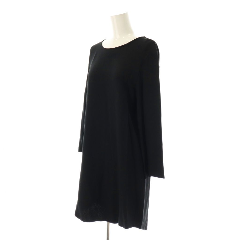 ヨーコチャン YOKO CHAN チュニックワンピース 長袖 ミニ 38 紺