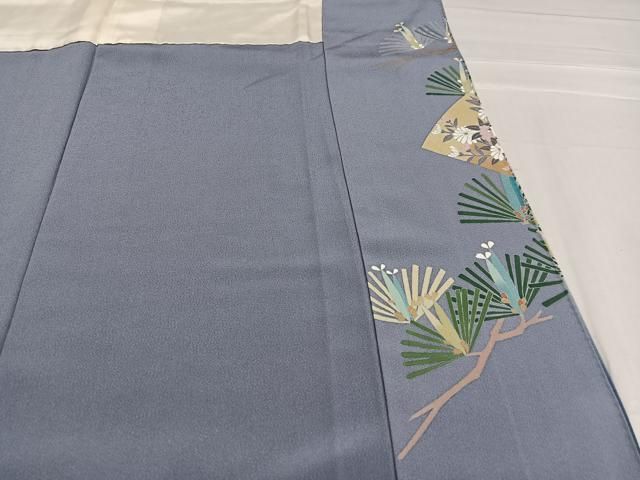 平和屋着物○訪問着 友禅 作家物 扇面草花文 暈し染め 正絹