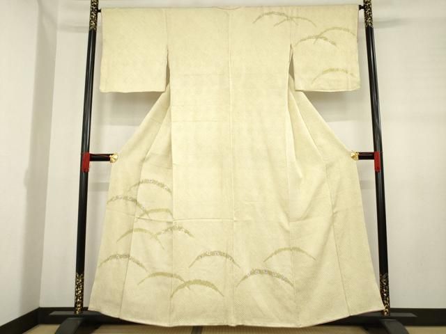 平和屋着物●訪問着　総絞り　刺繍　柴取花文　金糸　正絹　逸品　AABD6695ck 平和屋着物○訪問着 総絞り 刺繍 柴取花文 金糸 正絹 逸品