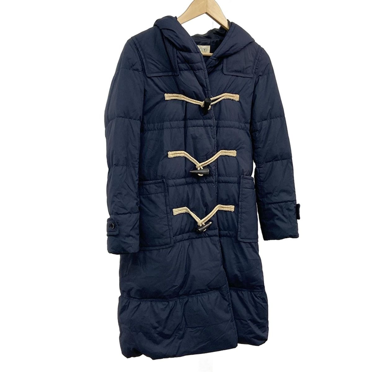 PLS+T(PLST)(プラステ) ダウンコート サイズS レディース美品 - ダーク