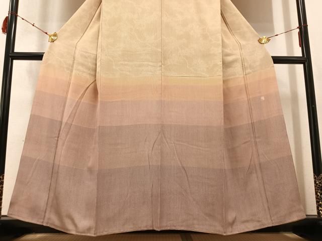 平和屋着物○江戸小紋 浅野栄 色留袖 松 正絹 逸品 AABD0814ph