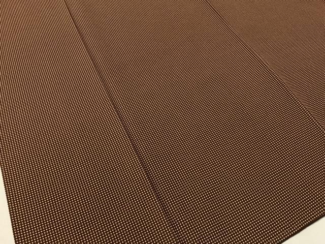 平和屋着物●江戸小紋　中條隆一　東京染小紋　角通し　南久　反端付き　正絹　逸品　CAAZ9987vp 平和屋着物○江戸小紋 中條隆一 東京染小紋 角通し 南久 反端付き 正絹