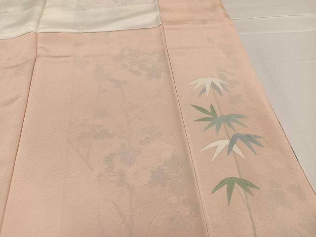 平和屋着物○十日町友禅作家 松雨 訪問着 枝花文 暈し