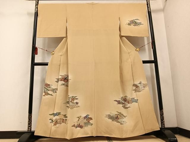 平和屋着物○友禅師・京の名工・伝統工芸士・樽本伊勢蔵 訪問着 手描き