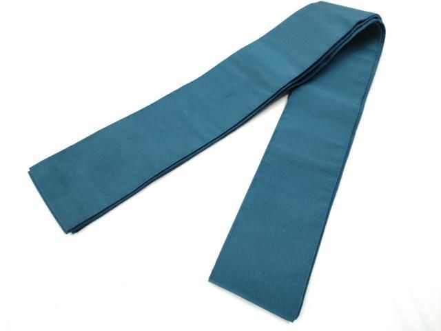 平和屋着物男性 爪掻き本綴れ 角帯 鉄御納戸色 正絹 逸品 CABA0987hy
