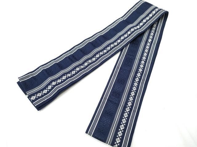 平和屋着物●男性　本場筑前博多織　角帯　献上　正絹　逸品　CABA0994hy 平和屋着物○男性 本場筑前博多織 角帯 献上 正絹 逸品 CABA0994hy