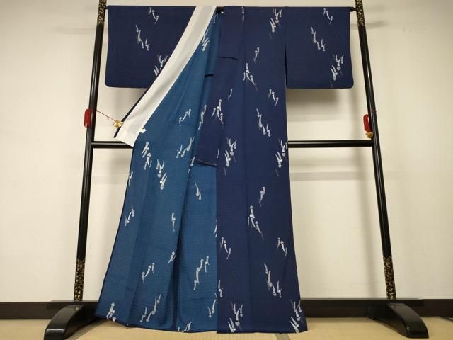 平和屋着物＊夏物　小紋　絽　風鈴　金彩　洗える着物　AABC9951jd 平和屋着物＊夏物 小紋 絽 風鈴 金彩 洗える着物 AABC9951jd