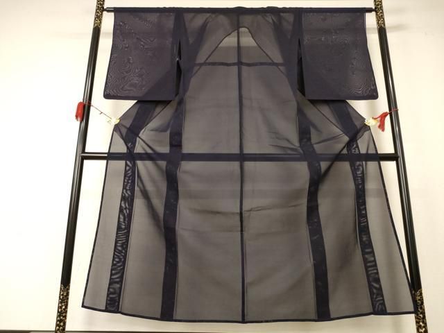 平和屋着物＊夏物　色無地　紗　黒鳶色　正絹　逸品　AABB2557jd 平和屋着物＊夏物 色無地 紗 黒紅色 正絹 逸品 AABC9955jd 【公式通販】