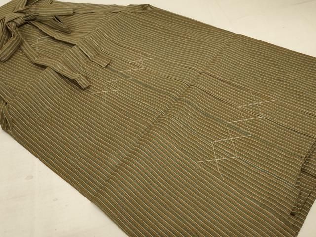 平和屋着物＊夏物 男性 馬乗り袴 縞 正絹 逸品 AABC9957jd - メルカリ 