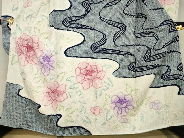 平和屋着物●豪華振袖　総絞り　流水花文　正絹　逸品　AABC9279ck 平和屋着物○豪華振袖 総絞り 流水花文 正絹 逸品 AABC9279ck 2025年