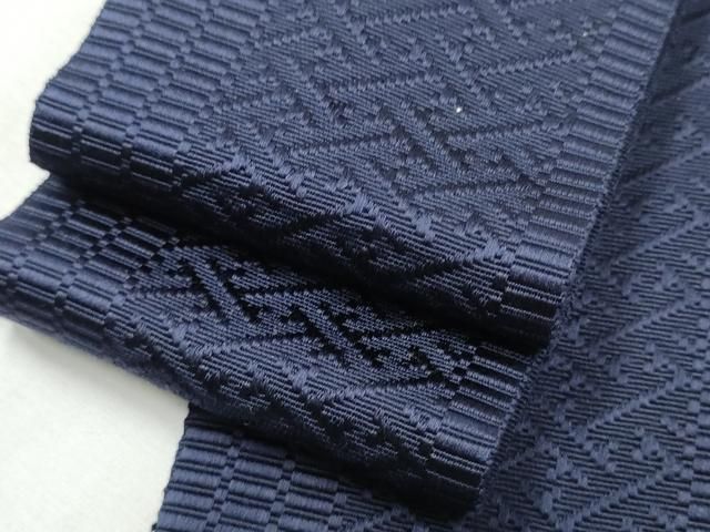 平和屋着物●男性　本場筑前博多織　角帯　献上　黒紅色　正絹　逸品　未使用　CABA0969hy 平和屋着物○男性 本場筑前博多織 角帯 献上 黒紅色 正絹 逸品 未使用