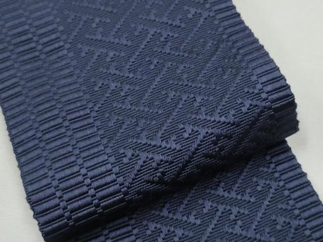 平和屋着物●男性　本場筑前博多織　角帯　献上　黒紅色　正絹　逸品　未使用　CABA0969hy 平和屋着物○男性 本場筑前博多織 角帯 献上 黒紅色 正絹 逸品 未使用