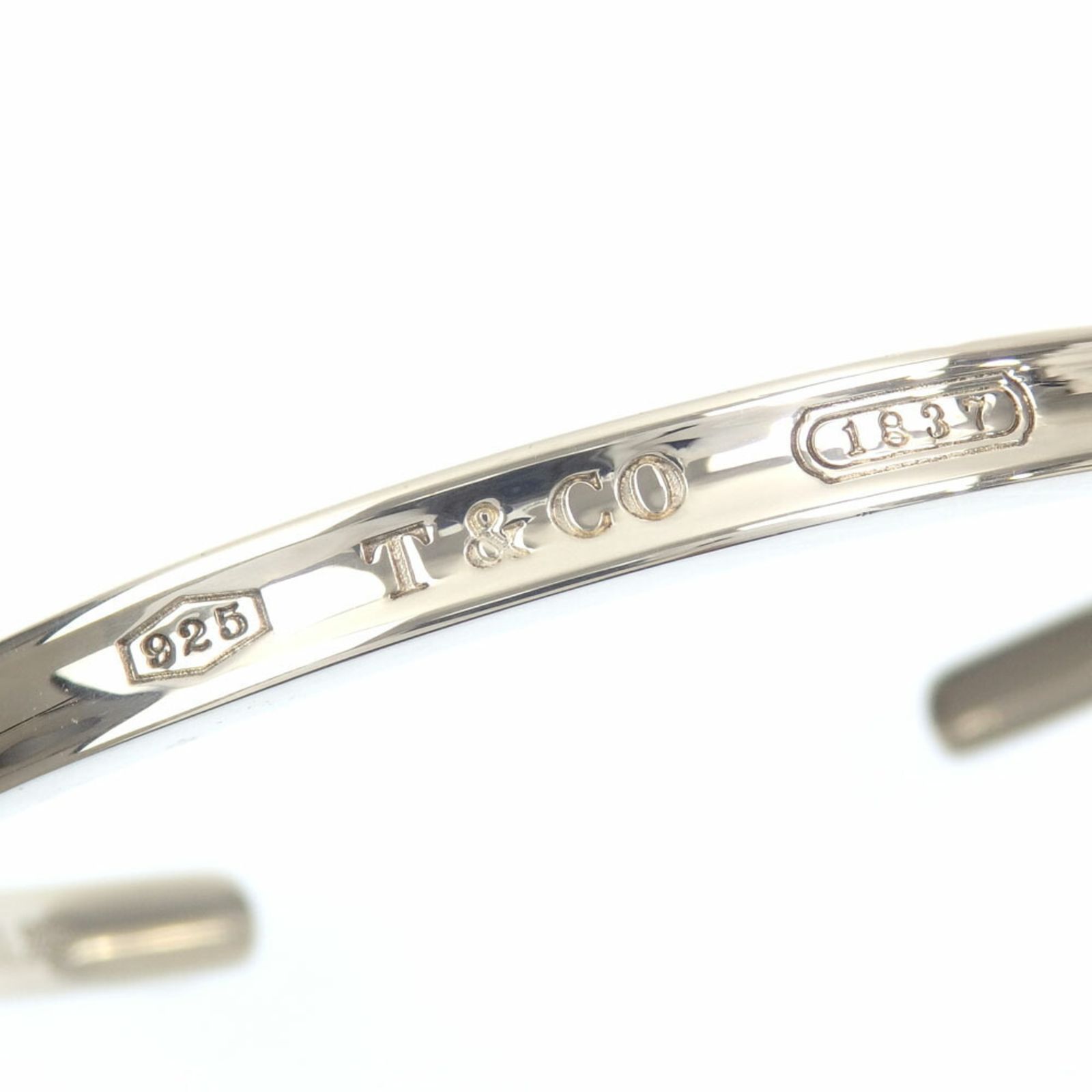 【超美品】ティファニー 1837 カフ バングル ブレスレット SV925 TIFFANY＆CO ティファニー ブレスレット 1837カフバングル SV925