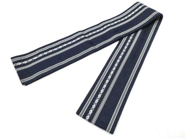 平和屋着物●男性　本場筑前博多織　両面　角帯　献上　正絹　逸品　DABD1988ps 平和屋着物○男性 本場筑前博多織 両面 角帯 献上 正絹 逸品