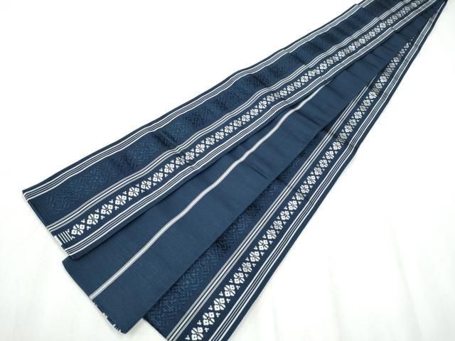 平和屋着物○本場筑前博多織 八寸名古屋帯 献上 灰梅色 正絹