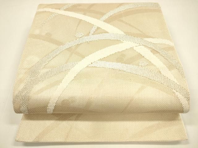 平和屋着物＊夏物　太鼓柄袋帯　露草文　金銀糸　正絹　逸品　DAAY8350cm 平和屋着物＊夏物 太鼓柄袋帯 露草文 金銀糸 正絹 逸品 DAAY8350cm