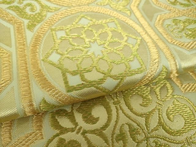 平和屋着物○西陣 川島織物 六通柄 本袋帯 正倉院花